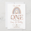 Search for boho wild one birthday invitations Modern