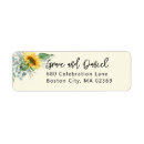 Search for rustic sunflower return address labels Yellow