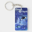 Search for orca whale key rings swimming