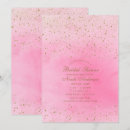 Search for rose gold glitter bridal shower invitations Blush