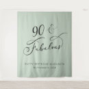 Search for 90th birthday backdrops 90 and fabulous