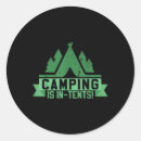 Search for tent camping stickers Pun