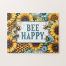 Search for bee puzzles Colorful