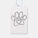 Search for paw print gift tags Black