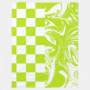 Search for lime green and white blankets Retro