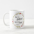 Search for love is patient mugs Bible verse