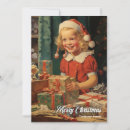 Search for vintage little girl christmas cards Traditional