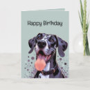 Search for great dane birthday cards Animal