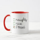 Search for naughty mugs Red and green