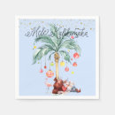 Search for beach christmas napkins Watercolor