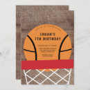 Search for basketball birthday invitations Boys