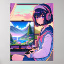 Search for gamer girl posters Anime