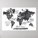 Search for world map Black and white