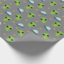 Search for aliens wrapping paper Space