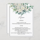 Search for greenery wedding menus Eucalyptus