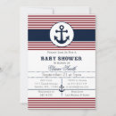 Search for anchor baby shower invitations Stripes