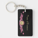 Search for faux rectangular key rings Glitter