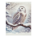 Search for watercolor owl art Snow