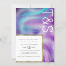 Search for purple and blue wedding invitations Minimalist