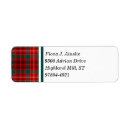 Search for checks return address labels Tartan