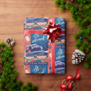 Search for holiday train wrapping paper Vintage