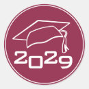 Search for maroon graduation stickers Class of 2025