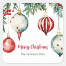 Search for vintage merry christmas stickers Greenery