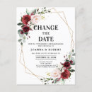 Search for change of plans postcards Save our new date
