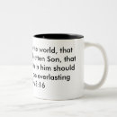 Search for for god so loved mugs Bible
