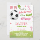 Search for girls soccer birthday invitations Modern