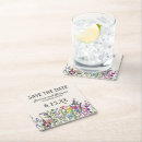 Search for floral wedding coasters Bride and groom