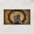 Search for cowboy boots business cards Western country
