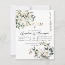 Search for white flowers christening invitations Catholic