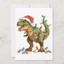 Search for tyrannosaurus rex christmas cards Santa