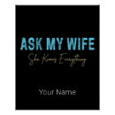 Search for knows everything posters Husband
