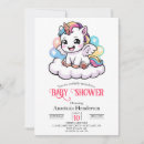 Search for unicorn baby shower invitations Colourful