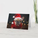 Search for french bulldog christmas cards Animal