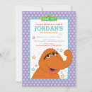 Search for character design invitations Sesame street kids party