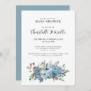 Search for dusty blue floral invitations Foliage