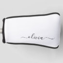 Search for monogrammed golf head covers Girly