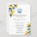 Search for blue and yellow invitations For kids