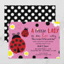 Search for pink ladybug invitations Girl