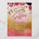 Search for foil sweet 16 invitations Birthday party