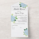 Search for blue hydrangea bridal shower invitations Modern