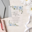 Search for blue flowers invitations Greenery