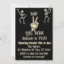 Search for skeleton birthday invitations Black