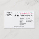 Search for long lash extension business cards Mascara