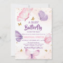 Search for pink and gold butterfly baby shower invitations Elegant