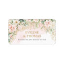 Search for faux gold glitter return address labels Watercolor