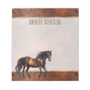 Search for horse notepads Western
